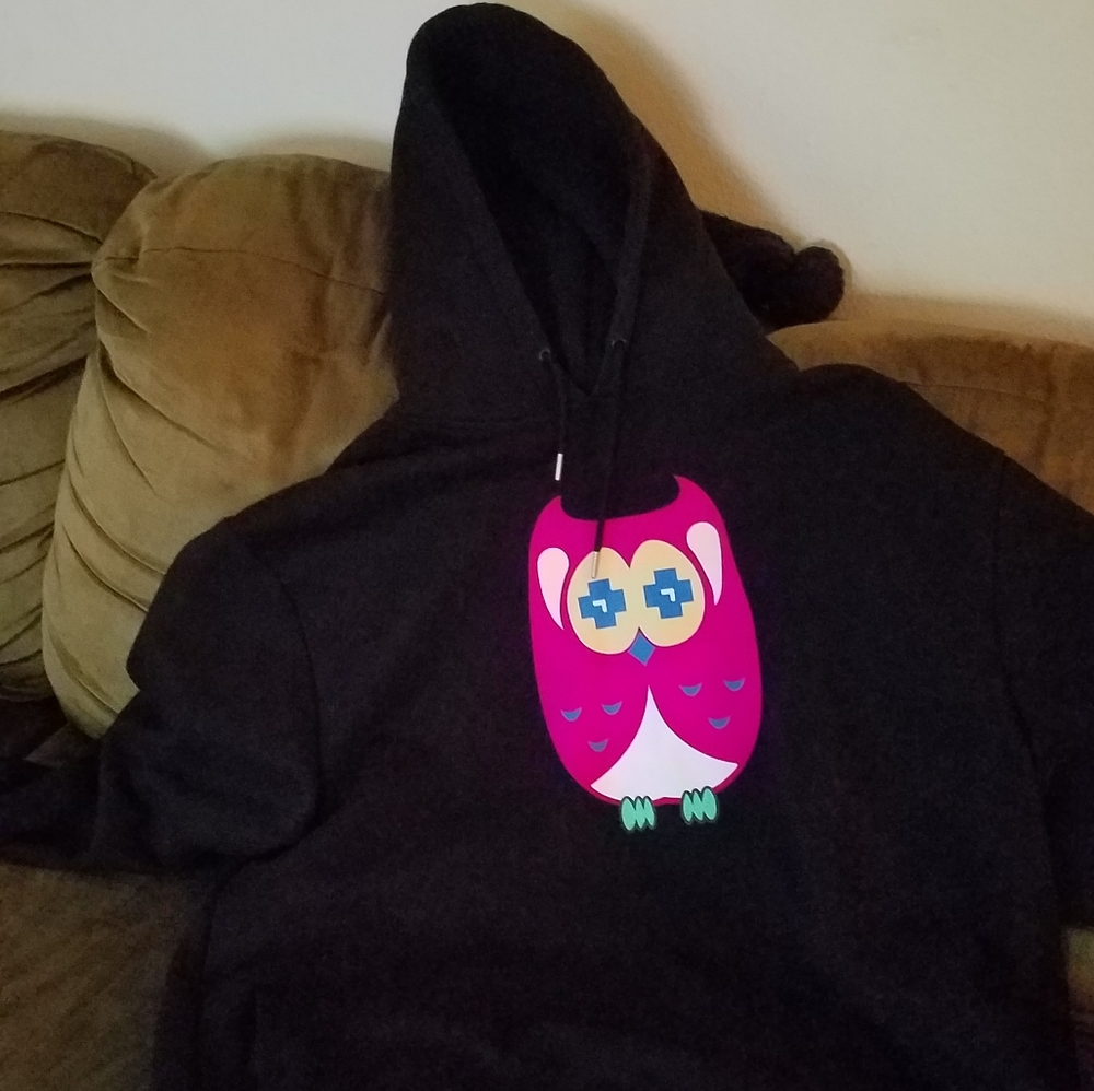 Pink Dolphin pink owl hoodie